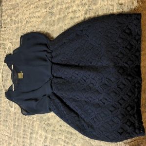 Taylor Navy Short Dress